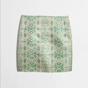 J.Crew Metallic Jacquard Skirt